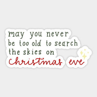 christmas eve Sticker